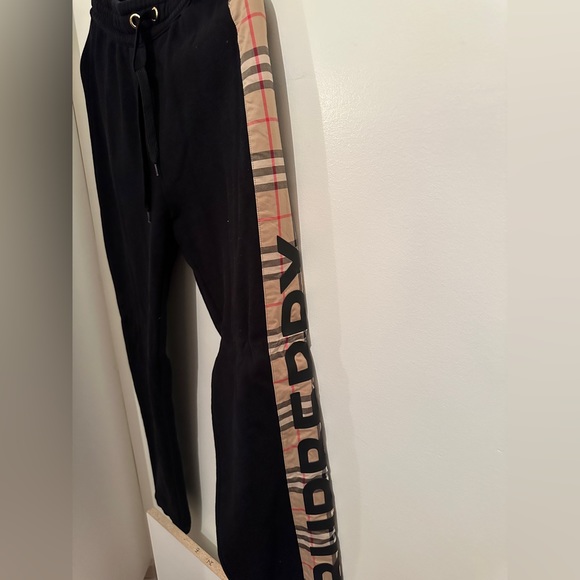 Burberry black vintage panel lounge pants - Picture 3 of 4